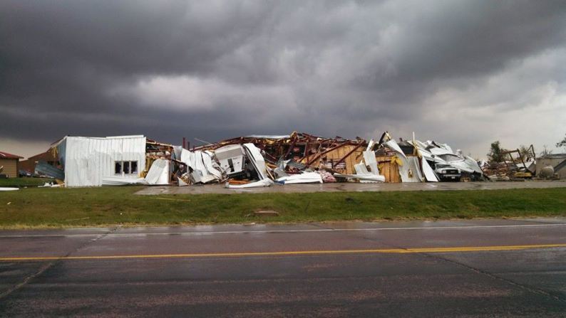 Damage in Wayne Nebraska Damage in Wayne Nebraska