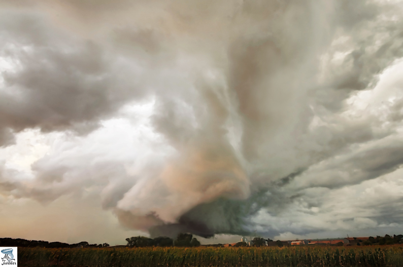Nebraska Stove Pipe Tornado near Waterbury Nebraska Stove Pipe Tornado near Waterbury