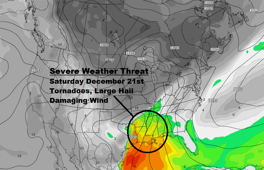 Severe Weather Saturday 12/21