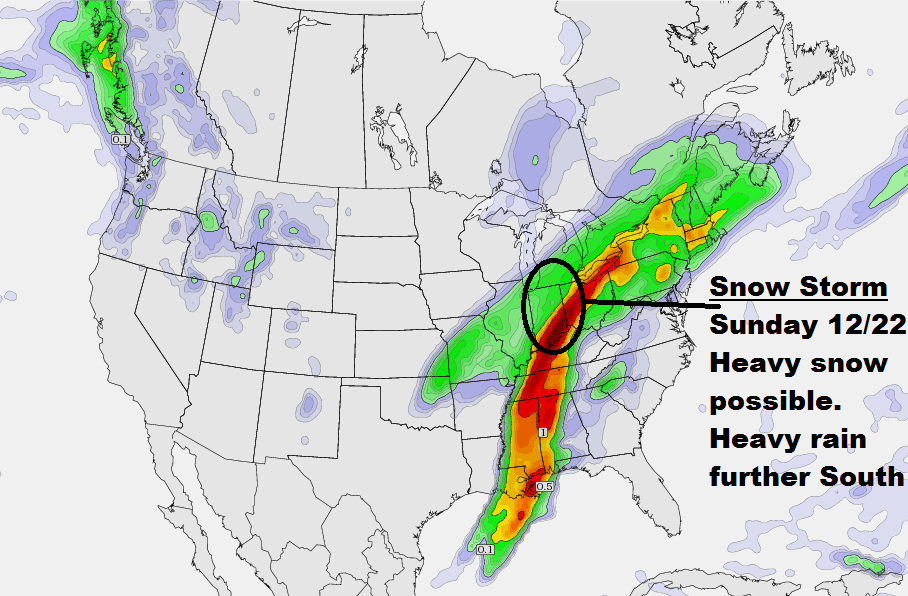 Snow Storm Sunday 12/22