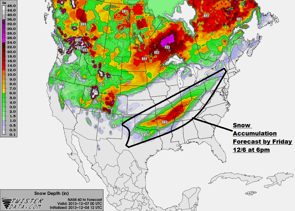 Snow accumulation Snow accumulation