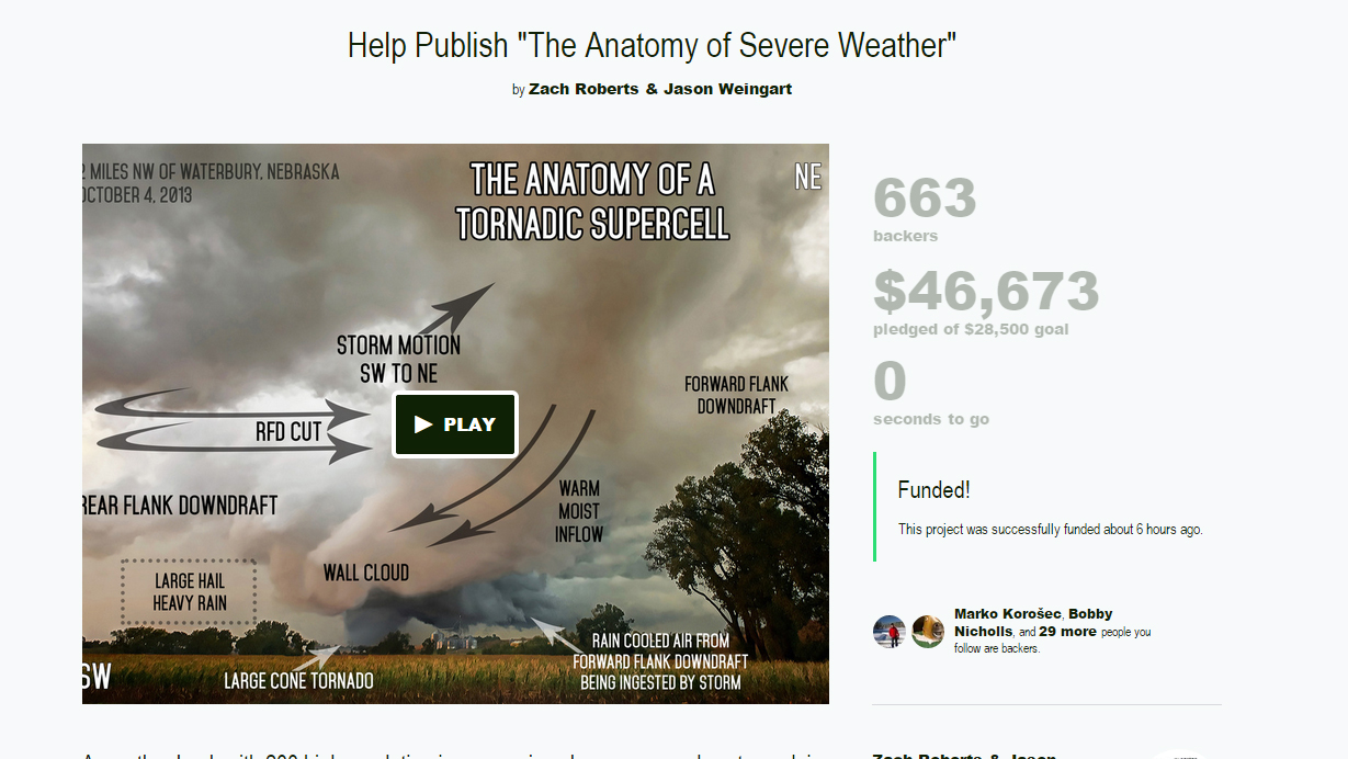 The Anatomy of Severe Weather Kickstarter Project Kickstarter Project