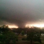 A tornado rips through Hattiesburg, Mississippi, causing damage to the nearby campus of the University of Southern Mississippi. Read more: http://www.nydailynews.com/news/national/tornado-tears-article-1.1260551#ixzz2rjMeztlv