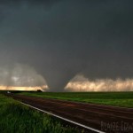 Those of us that witnessed it were in awe as it just sat there and became one of the most violent tornadoes most of us had ever witnessed. It was also the loudest tornado I've ever heard! West of Bennington, KS. May 28, 2013