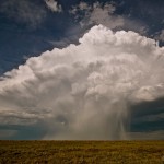 This cell only lasted for about 1 hour and produced some hail locally Taken near Kit Carson Colorado.
