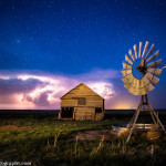 Last night, May 21st. This storm started in Denver and moved East. Taken here East of Limon CO using a flashlight to highlight the barn and windmill. Just to think I almost took the expressway instead of back roads in order to get ahead of the storm and would have missed this gem