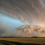 Microburst and shelf cloud, Châtillon-Le-Roi, Centre, France; le 16 juillet 2009