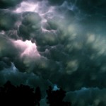 Mammatus on steroids. With cloud to cloud lightning.