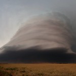 This is just off of highway 222 about a mile north of Goree Texas on May 30th 2012. I had never seen striations like this before.