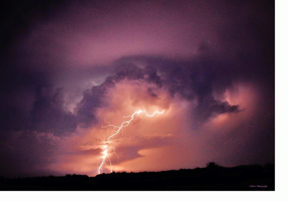 In trying to post one image a day, (giggle) some may have seen this already taken in central Kansas 10/1/14. With some depth, this was orange lightning, it's slightly out of focus as I was using my elbow for tripod. Trying to post at least one per week. In trying to post one image a day, (giggle) some may have seen this already taken in central Kansas 10/1/14. With some depth, this was orange lightning, it's slightly out of focus as I was using my elbow for tripod. Trying to post at least one per week.