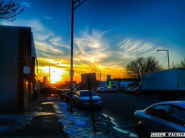 Amazing sunset yesterday near Millbourne / Upper Darby border in Pennsylvania yesterday evening Amazing sunset yesterday near Millbourne / Upper Darby border in Pennsylvania yesterday evening