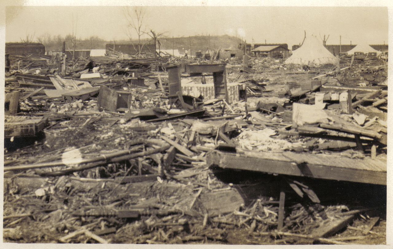 Ruins of the town of Griffin, Indiana, where 26 people were killed. Ruins of the town of Griffin, Indiana, where 26 people were killed.