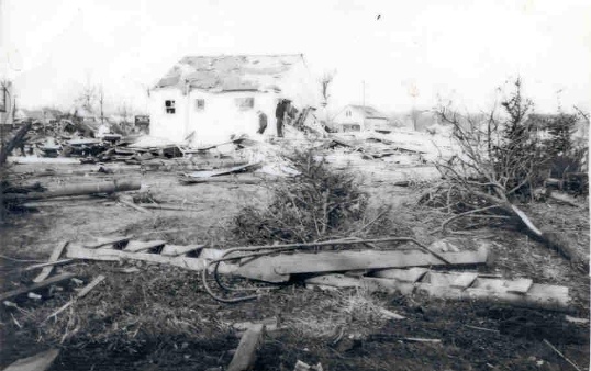 Goshen County Indiana tornado damage. (NWS) Goshen County Indiana tornado damage. (NWS)