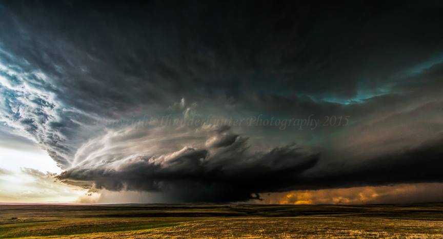 Wide angle of the mature stage of an incredible long-lived supercell west of Limon on June 7th 2012. I was very close at this point and was struggling to stand up in the extreme inflow. The broadscale rotation was amazing and the beaver tail seemed to stretch all the way to Kansas Wide angle of the mature stage of an incredible long-lived supercell west of Limon on June 7th 2012. I was very close at this point and was struggling to stand up in the extreme inflow. The broadscale rotation was amazing and the beaver tail seemed to stretch all the way to Kansas
