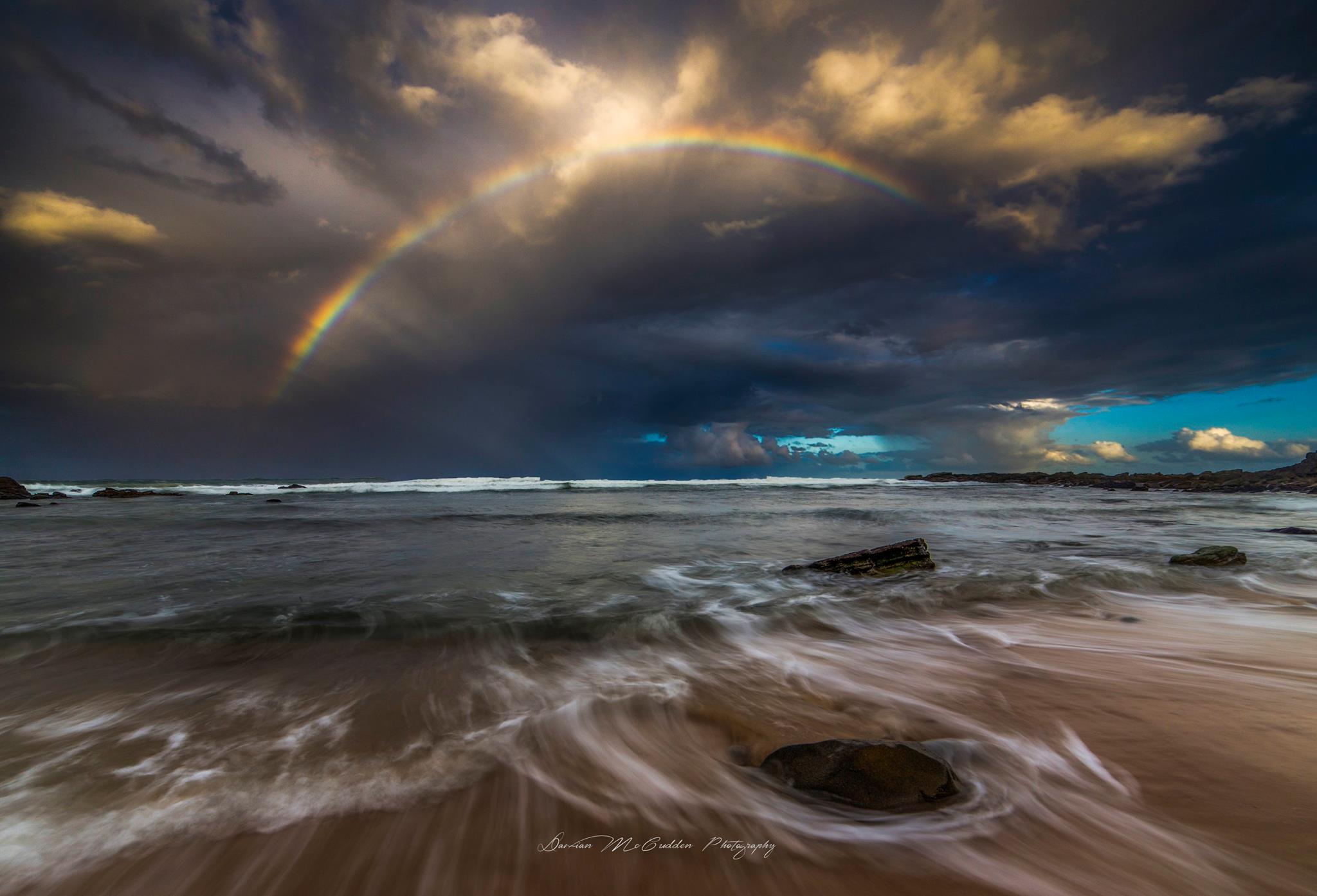 Hey everyone, I took this image of a rainbow after a heavy shower the other afternoon at Coolum, Australia. Hey everyone, I took this image of a rainbow after a heavy shower the other afternoon at Coolum, Australia.