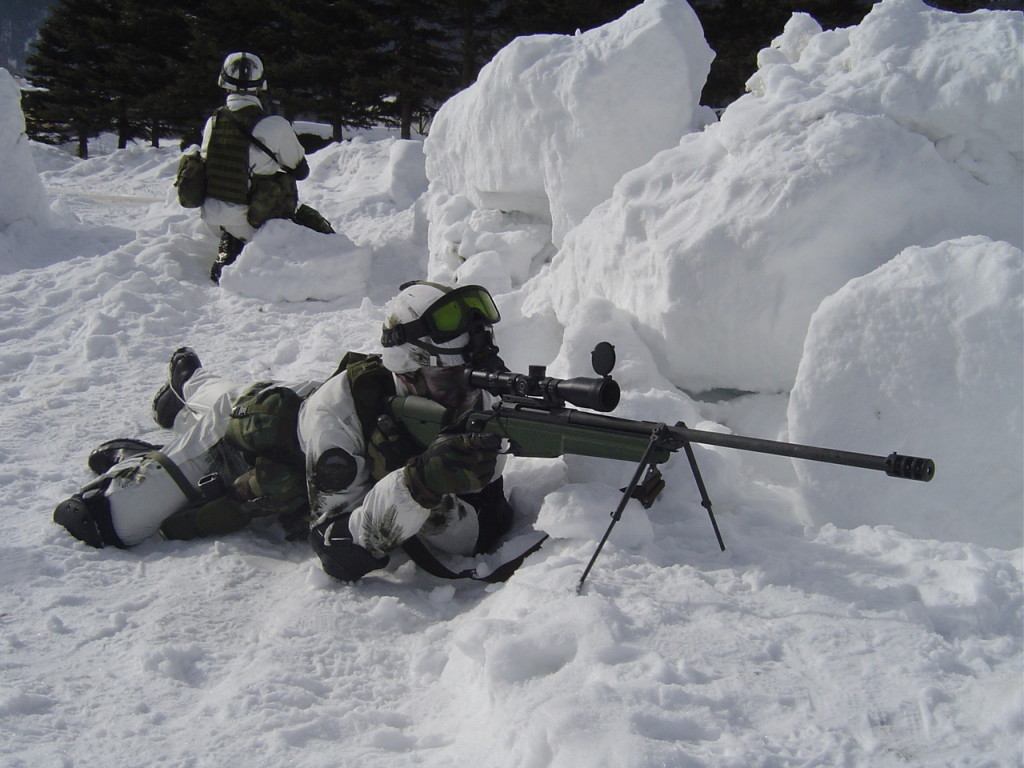 Sniper in the Snow Sniper in the snow