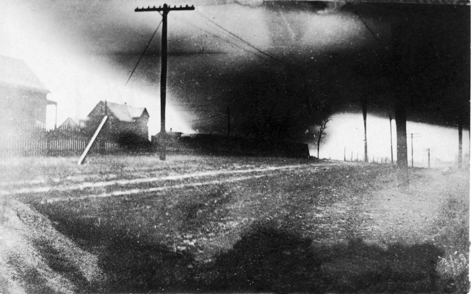 Actual photo of the 1913 Easter tornado in Omaha (courtesy: Douglas County Historical Society) Actual photo of the 1913 Easter tornado in Omaha (courtesy: Douglas County Historical Society)