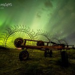 Northern Lights East of Lousana, Alberta, Canada (Facing East) 11/07/2015 - 12:45am